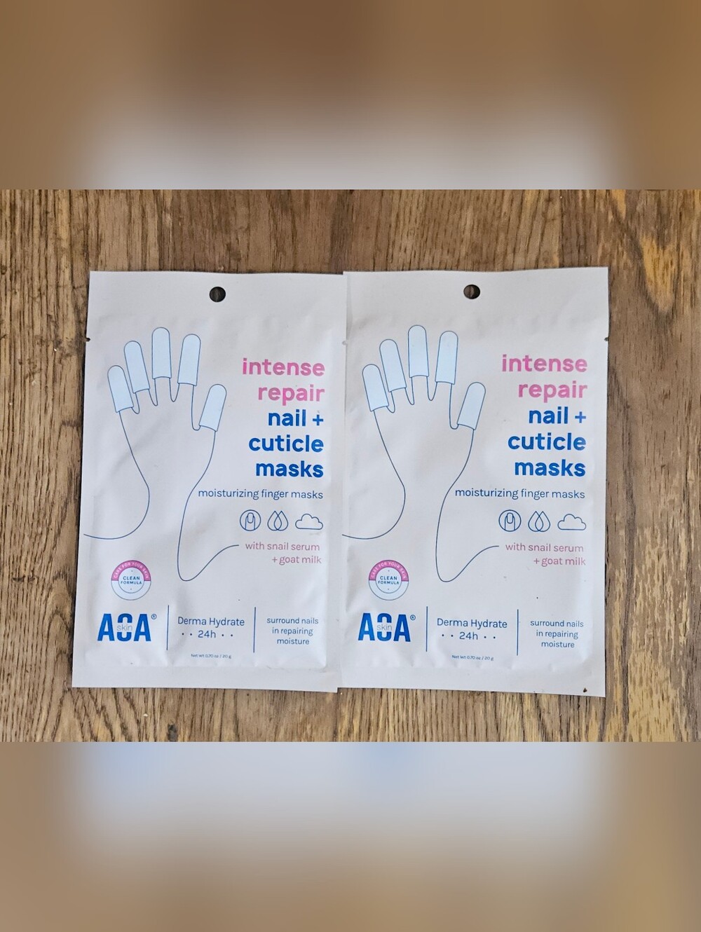 2 x Intense Repair Nail + Cuticle Moisturizing Finger Masks - BNIB
